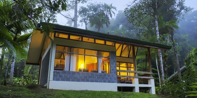 Las Cruces Biological Station Lodge is located near San Vito in Southern Costa Rica. The property is covered with tropical rainforest and gardens which are used by the Organization of Tropical Studies for research.  Hotel amenities include groomed trails and restaurant.