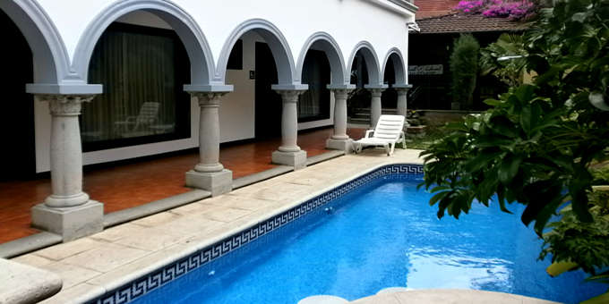 Hotel Colonial is a budget oriented hotel located in San Jose.  Hotel amenities include swimming pool, internet access, laundry service and money exchange.
