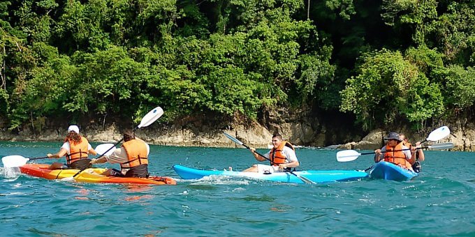 Manuel Antonio is an excellent place for coastal kayaking.
