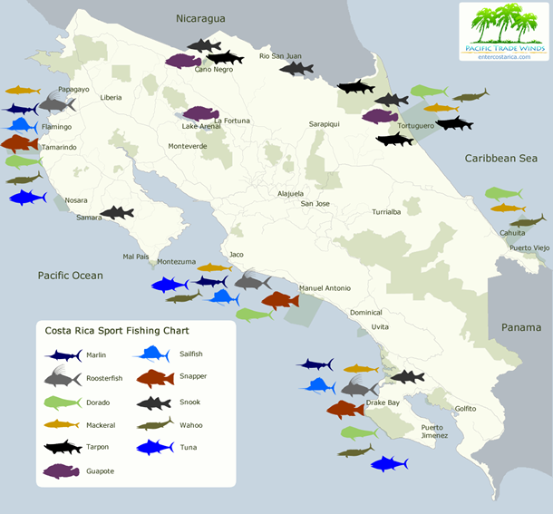 Where is the best sport fishing in Costa Rica?