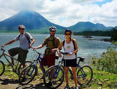 Biking at Lake Arenal