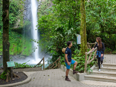 Combination Tour Hanging Bridges La Fortuna Waterfall and Volcano Hike