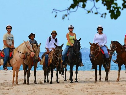 Forest and Beach Horseback Riding at Conchal Beach