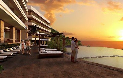 Overlooking the gorgeous Tamarindo Bay, the boutique style Esplendor Hotel provides some of the best ocean views in Costa Rica! Perched on the hillside, Esplendor takes advantage of the views with private balconies from every room and a large infinity swimming pool overlooking the Pacific coast.