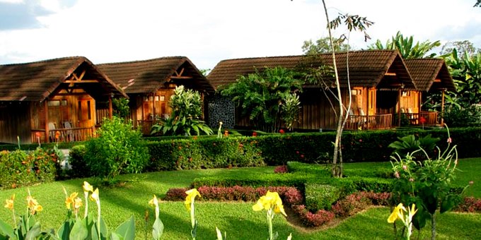 Cabinitas Resort in La Fortuna, Costa Rica, is a charming and picturesque economy-friendly lodge located on the outskirts of town. The lodge offers cozy cabin-style accommodations that blend modern comfort with rustic charm. Each cabin is well-appointed with comfortable furnishings, private bathrooms, and scenic views of the surrounding rainforest. Guests can relax and unwind in the resort's tranquil gardens, take a refreshing dip in the outdoor swimming pool, or enjoy a delicious meal at the on-site restaurant. The friendly and attentive staff at Cabinitas Resort are dedicated to providing exceptional service. With its serene ambiance, affordability, and convenient location, Cabinitas Resort offers a peaceful and memorable stay in La Fortuna, Costa Rica.