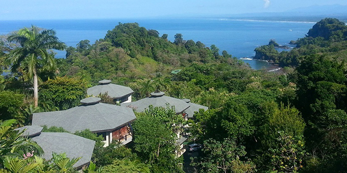 An aerial view from Tulemar Resort in Manuel Antonio