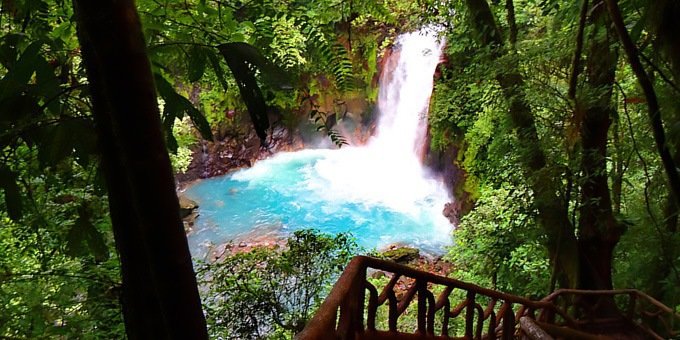 The Rio Celeste Waterfall in Tenorio National Park is among Costa Rica's top attractions