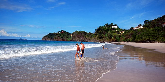 A beach shot of Playa Flamingo