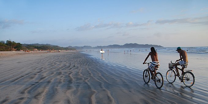 Guys on the beach in Nosara