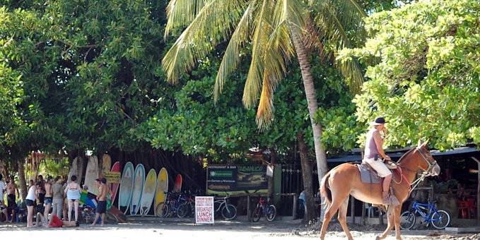 A cowboy on the beach in Samara