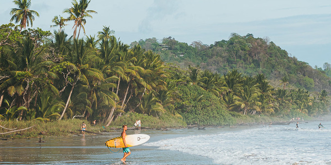 Surfing in Santa Teresa