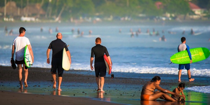 Surfers at Jaco