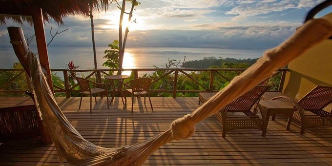 A view to the Golfo Dulce from Lapa Rios Resort