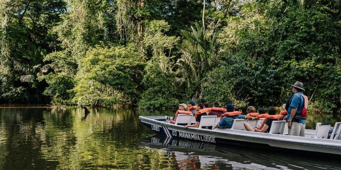 A boat in the Tortuguero Canals