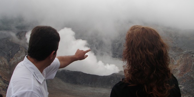 The crater of one of Costa Rica’s active volcanos, Poas, is known worldwide for its depth and its mysterious blue-green color. This is a must-see spot for photographers and explorers alike.