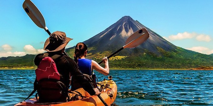 The majestic Arenal Volcano surrounded by lush rainforest, spectacular waterfalls, and geothermal hot springs beckons you to explore the amazing transformative power of this massive giant. La Fortuna, a colorful bustling hub of adventure found at its base, offers a wide variety of outdoor nature activities from extreme to sublime.