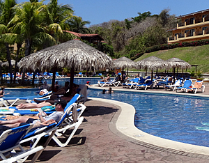 The swimming pool at a Costa Rica all-inclusive resort